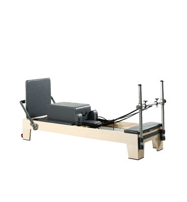 Chất lượng Đặt điều chỉnh Maple Wood Pilates Reformer U+PL001G với xe nâng ergonomic nhà máy