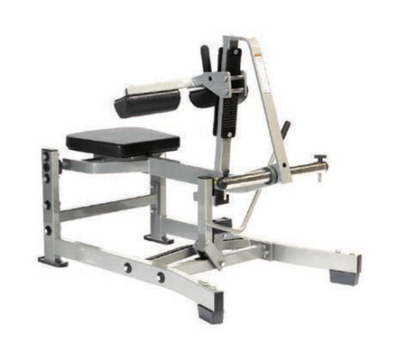 Calidad Máquina de elevación de pantorrillas con asiento U+H1020 Pre-alineada con placa olímpica Arco ajustable Fábrica