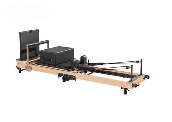 Qualità Reformer portatile pieghevole per pilates in acero U+PL015C con telaio di installazione rapida Fabbrica