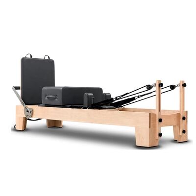 Quality Maple Wood Pilates Reformer U+PL001S with Reinforced Frame Construction factory
