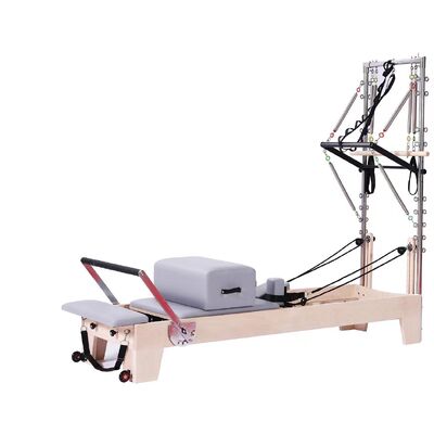 Quality Maple Pilates Reformer U+PL001A with Integrated Tower Training System factory