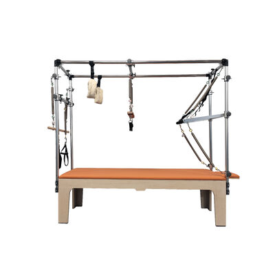 Kwaliteit Maple Wood Houten Pilatesapparatuur Pilates Cadillac U+PL002BS met verstelbare veerbalken Fabriek